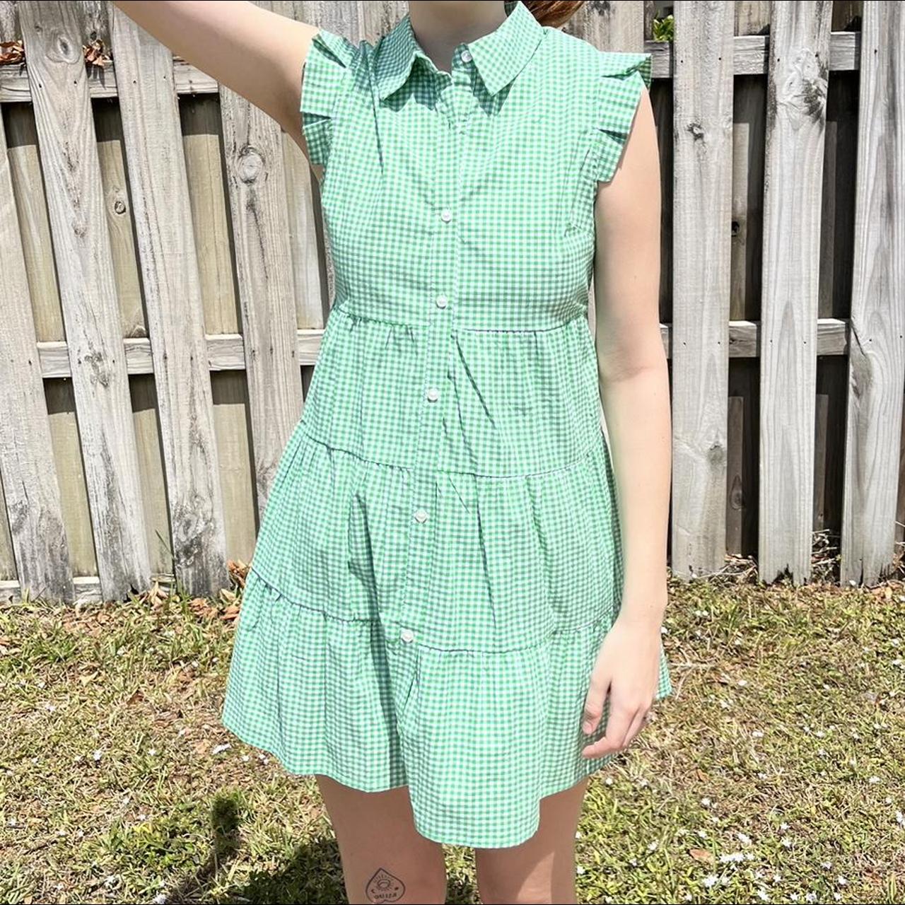 Monteau Women's Green Dress Depop