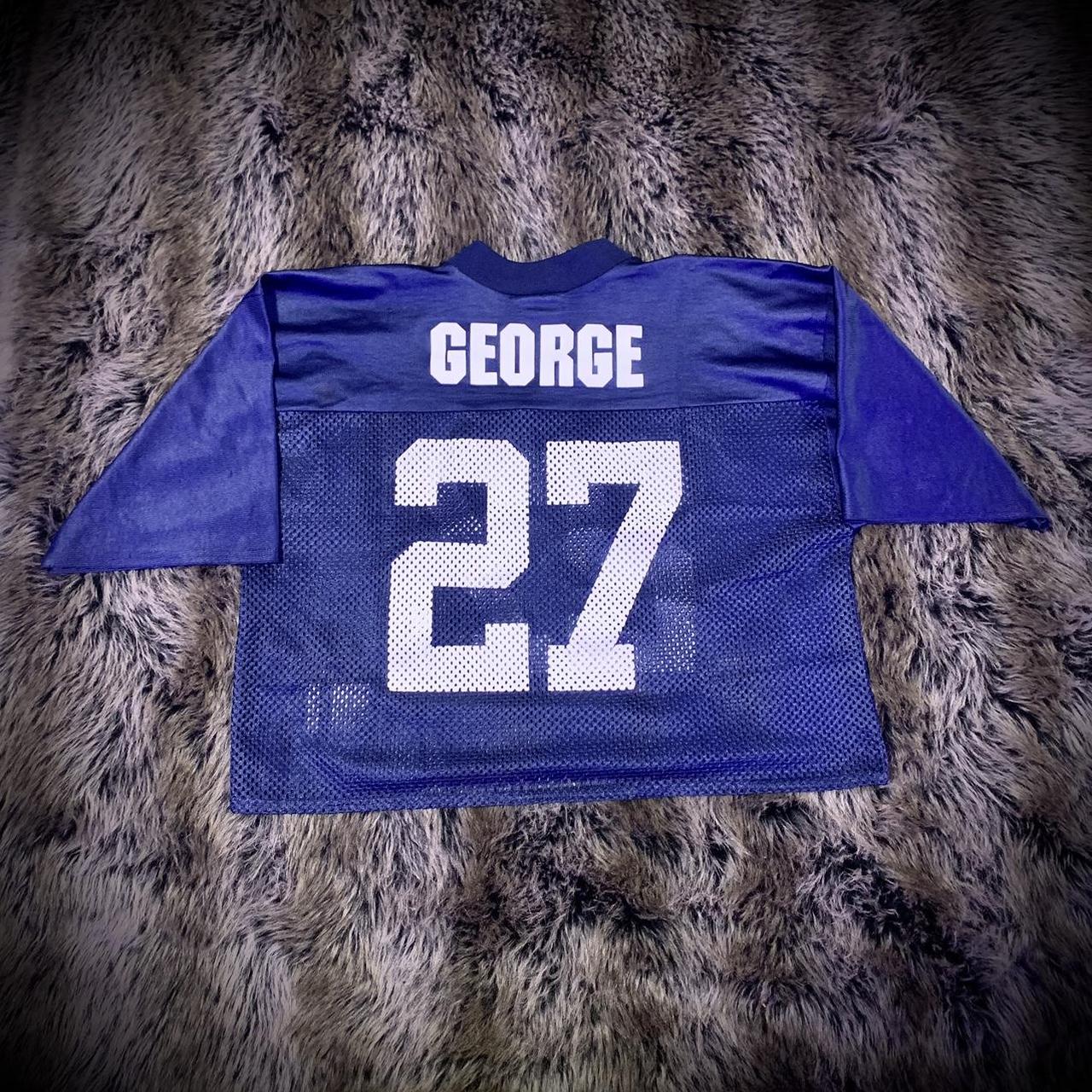 Vintage Puma NFL Tennessee Titans Eddie George Cropped Jersey -   Israel