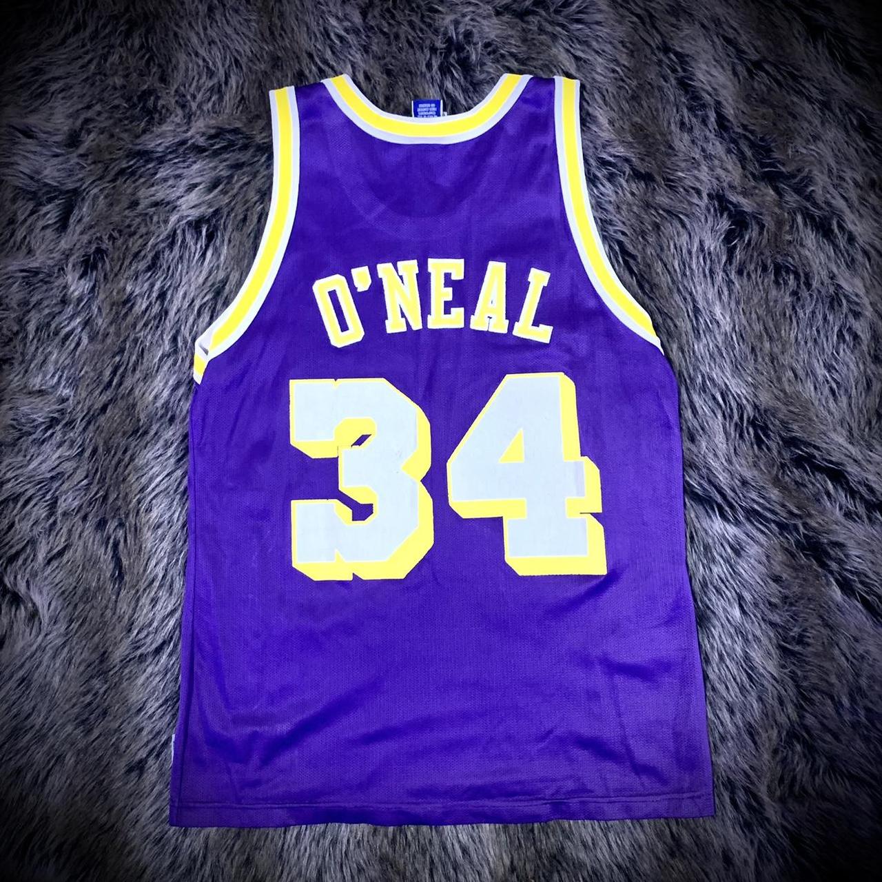Vintage Shaquille O'neal LA Lakers Champion Jersey Shaq 90s NBA