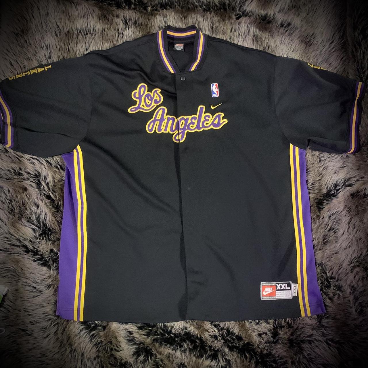 VINTAGE NIKE LOS ANGELES LAKERS BUTTON DOWN JERSEY