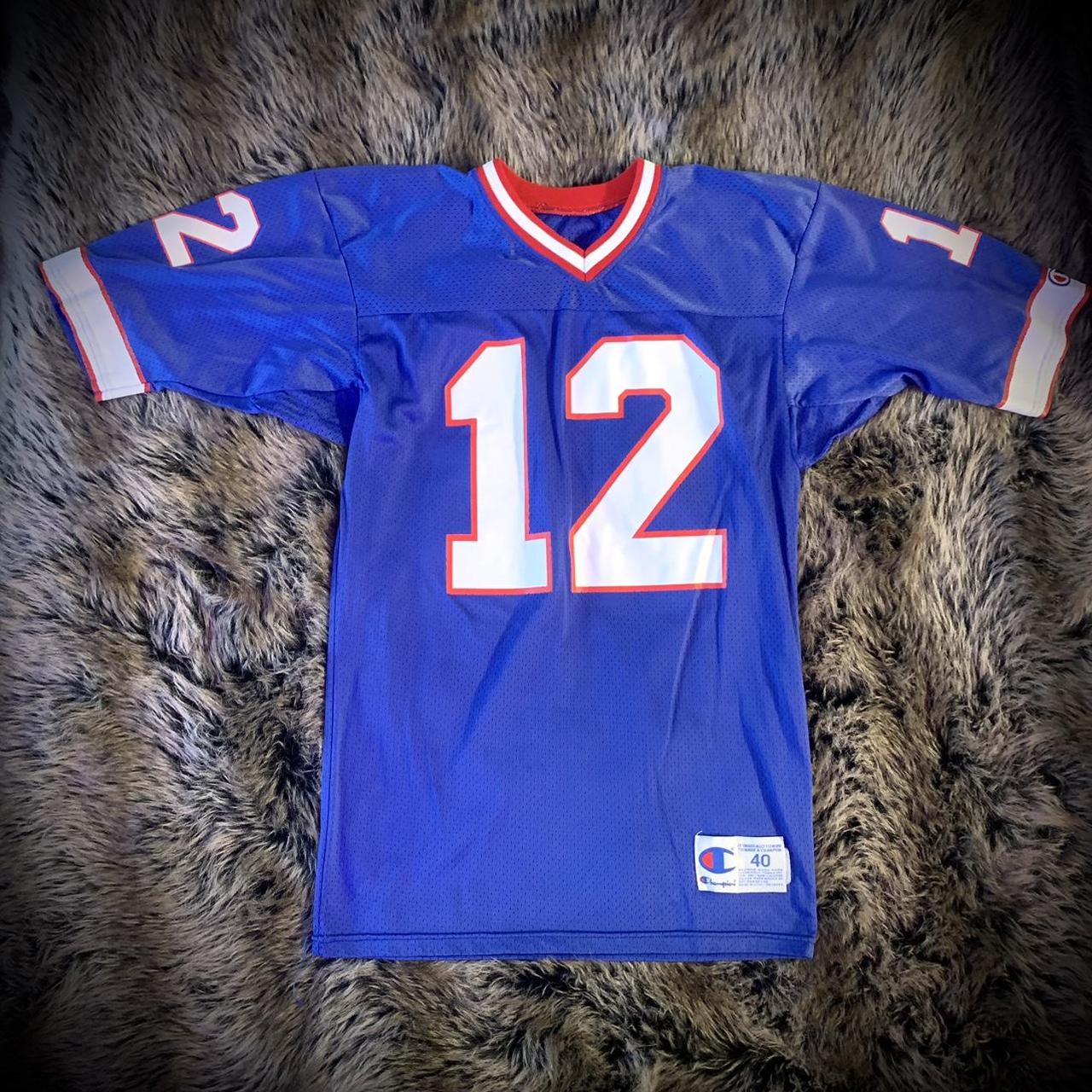 BUFFALO BILLS Jim Kelly Authentic Throwback Jersey - Depop