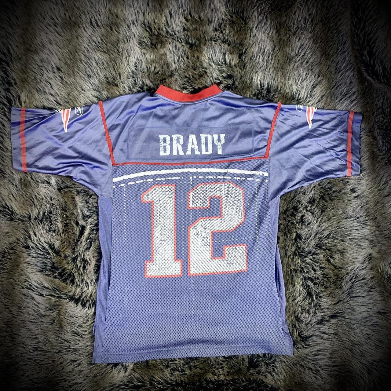 Vintage New England Patriots Tom Brady Jersey in - Depop