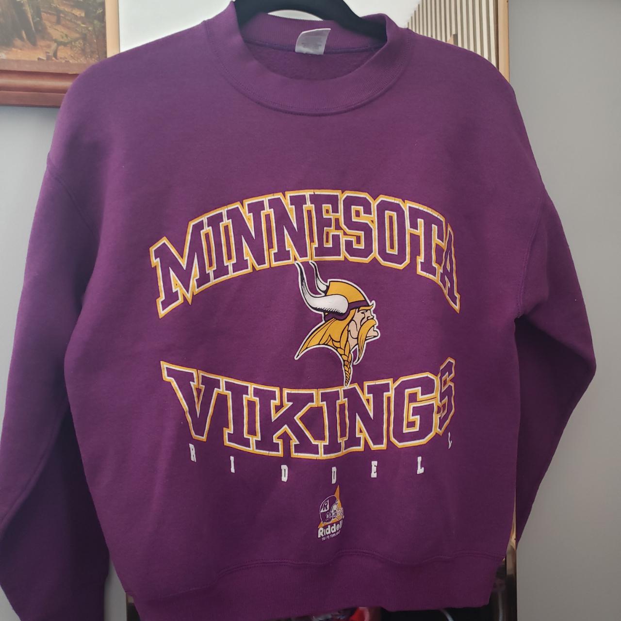 Vintage Minnesota Vikings crew neck sweater •size - Depop