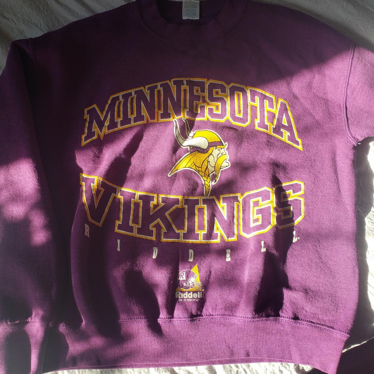 Vintage Minnesota Vikings crew neck sweater •size - Depop