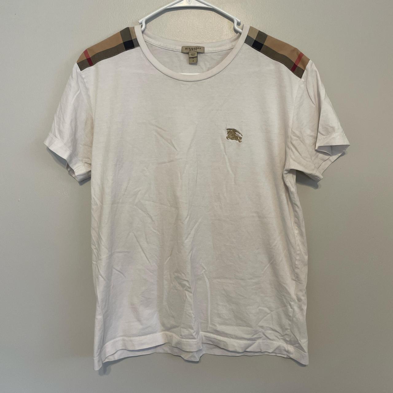 Burberry shoulder patch t shirt best sale