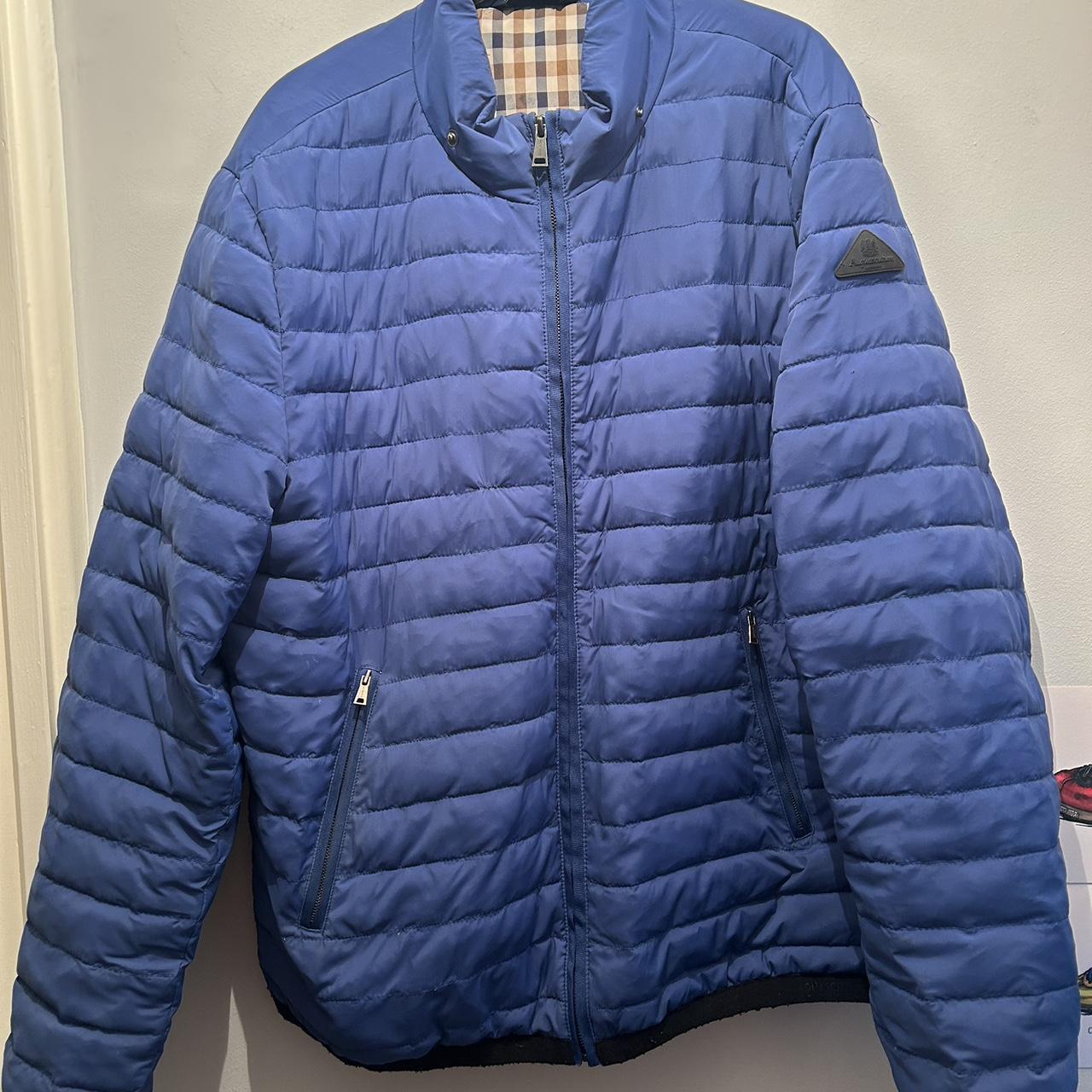 Aquascutum Size M fits L Blue lightweight bomber Depop