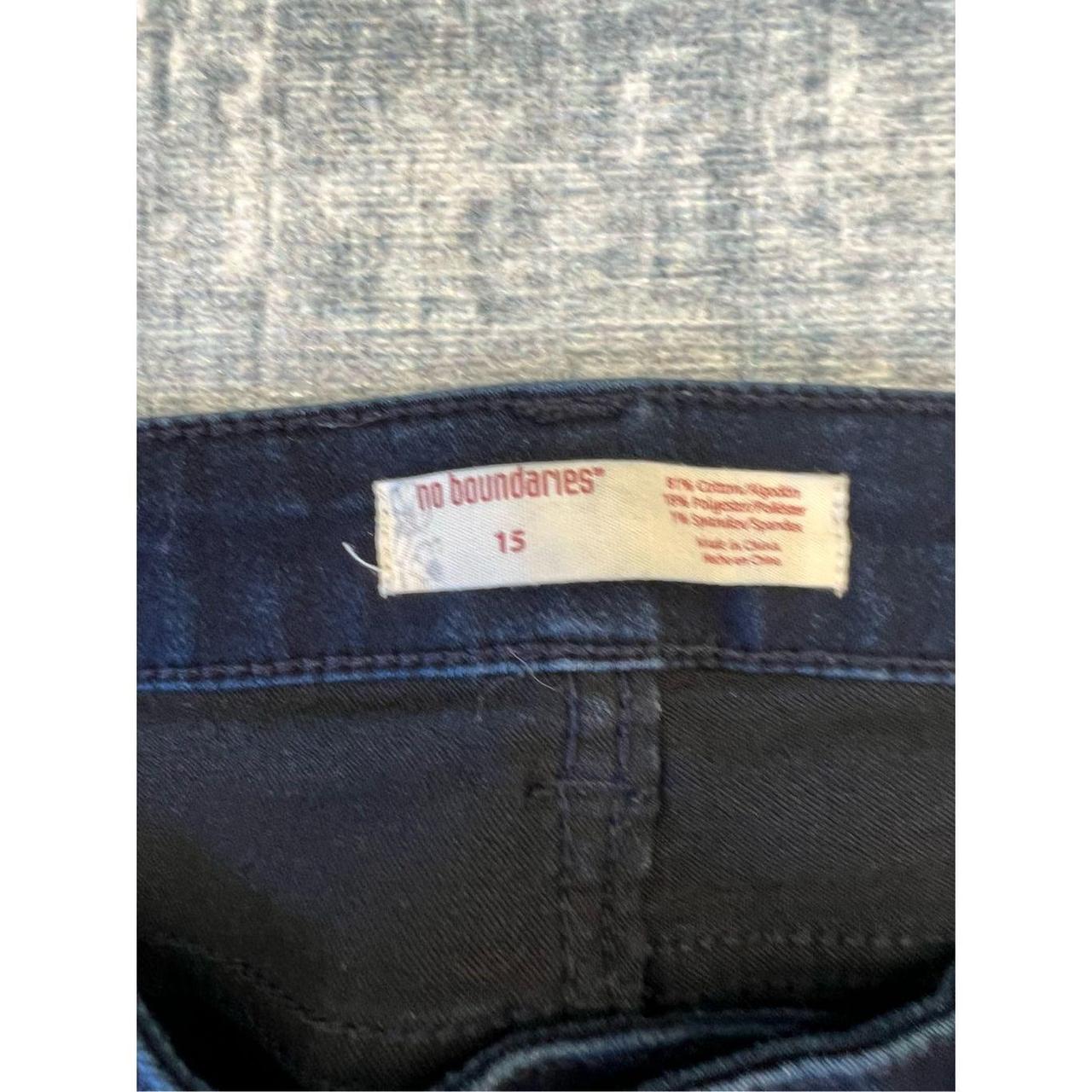 Brand: No boundaries dark wash straight skinny jeans - Depop