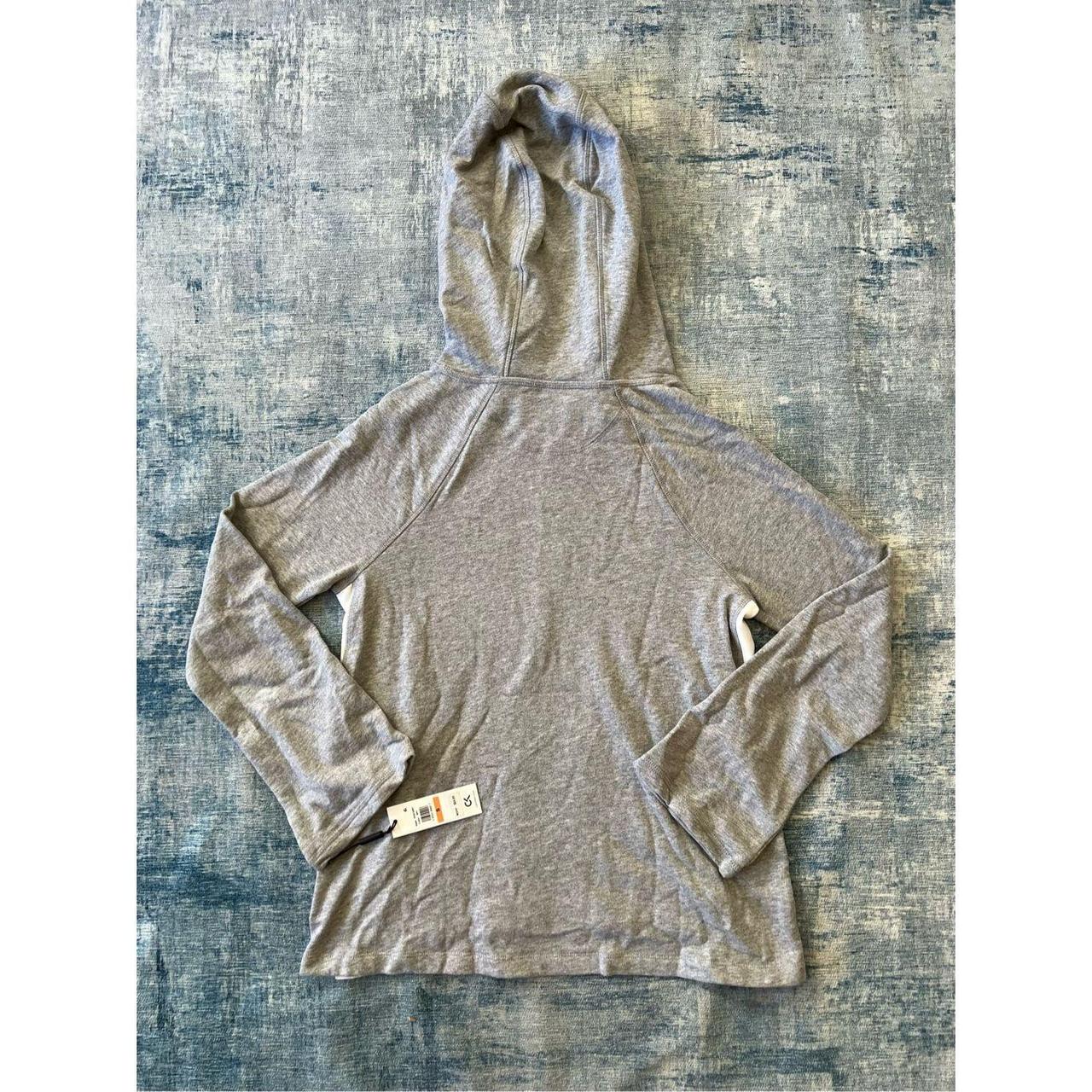 Calvin Klein Women's Grey and White Hoodie (2)