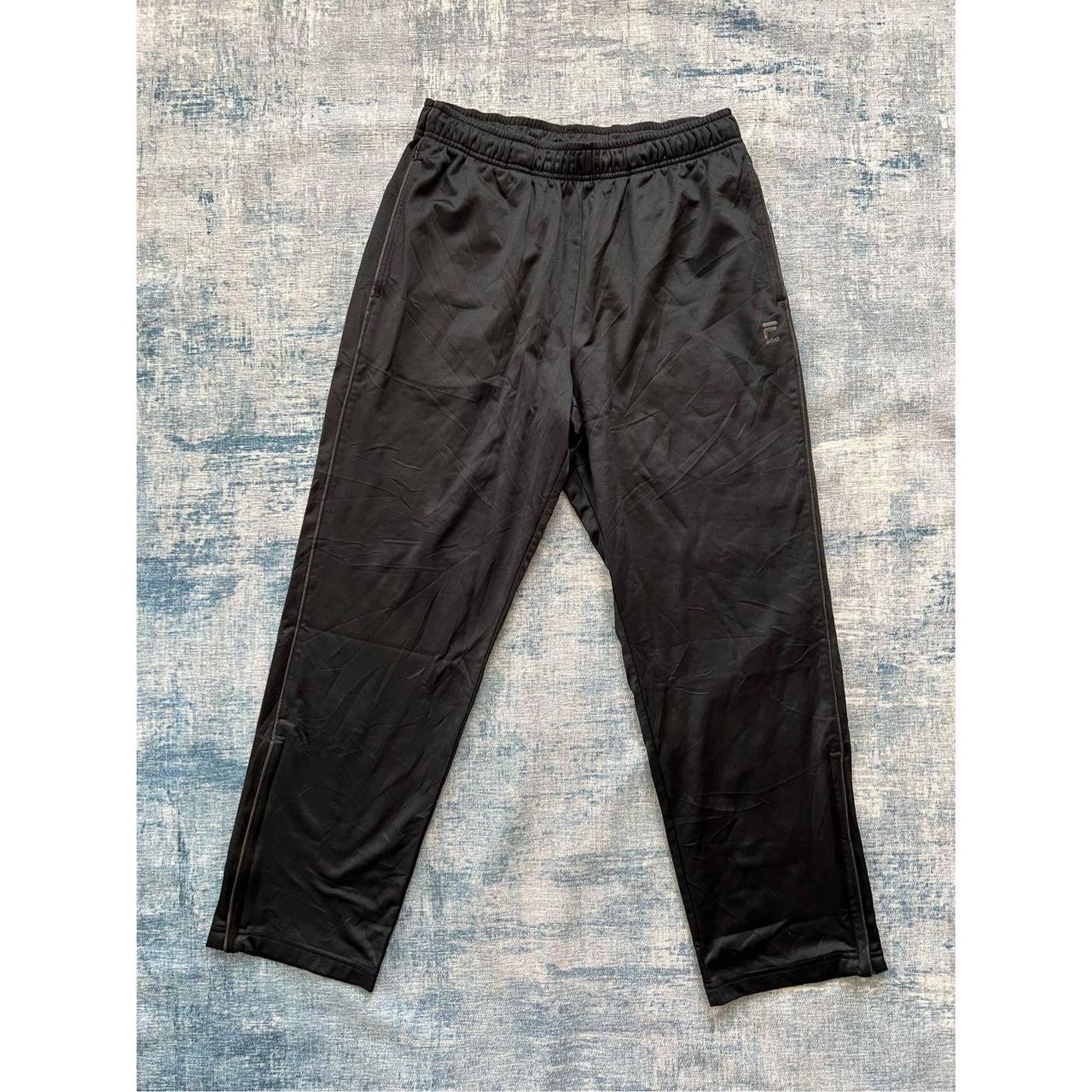 Fila Sport Black Zip Hem Athletic Pants Mens - Depop