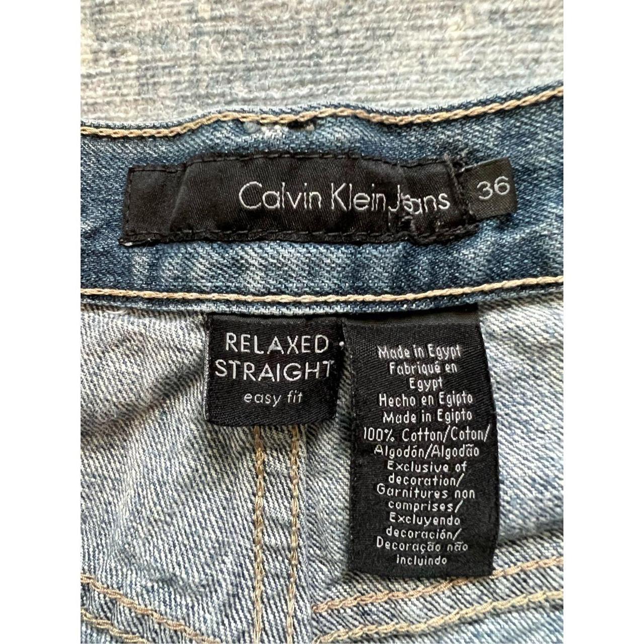 Calvin Klein Relaxed Straight Easy Fit Jeans 36 x