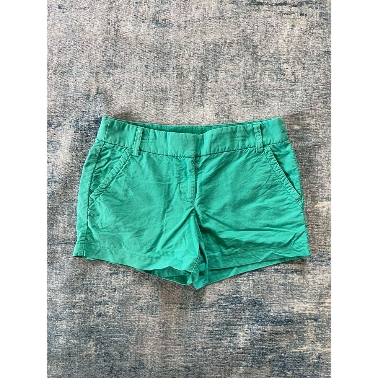 J crew cheap green shorts