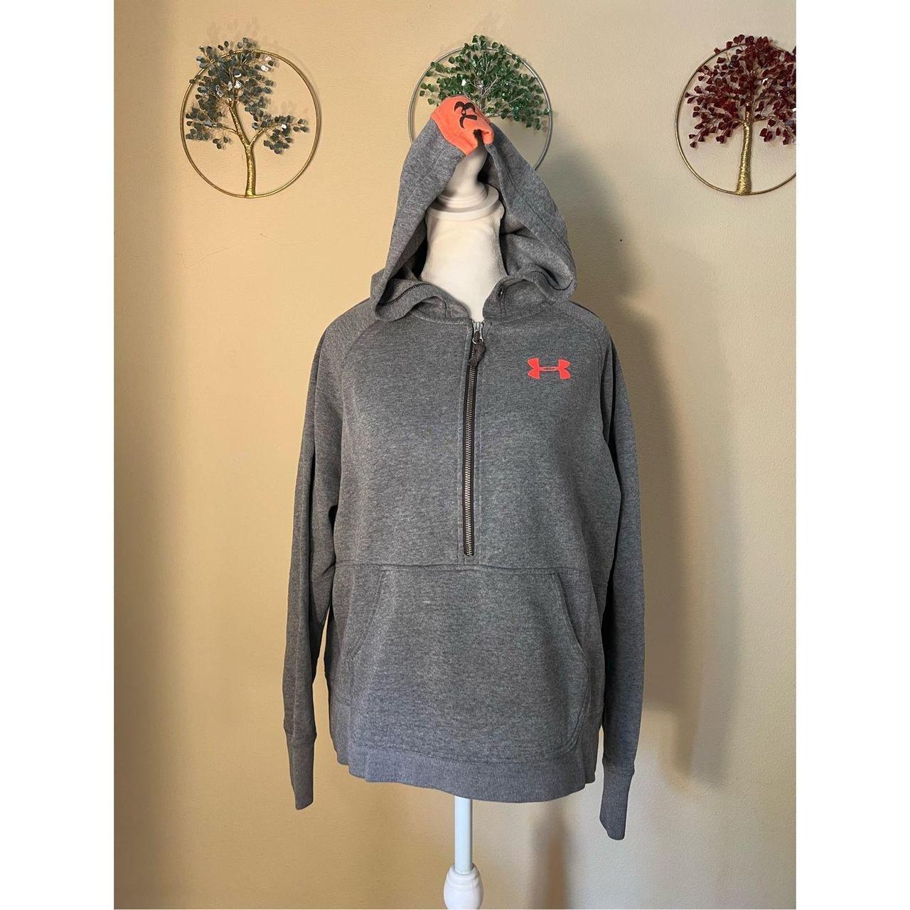 Under armour gray and deals orange hoodie