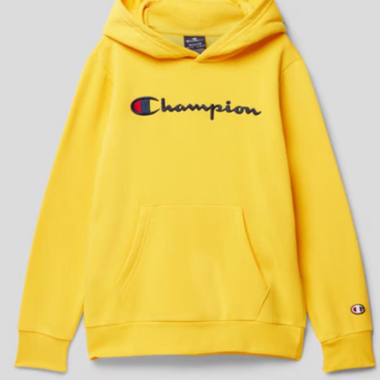 Medium yellow champion hoodie only worn once