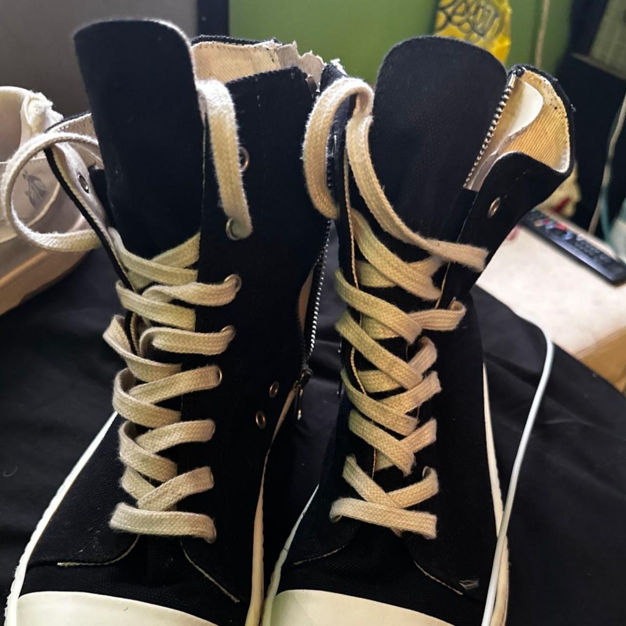 Rick Owens DRKSHDW high top Remones Size: Eu 42 (9)... - Depop