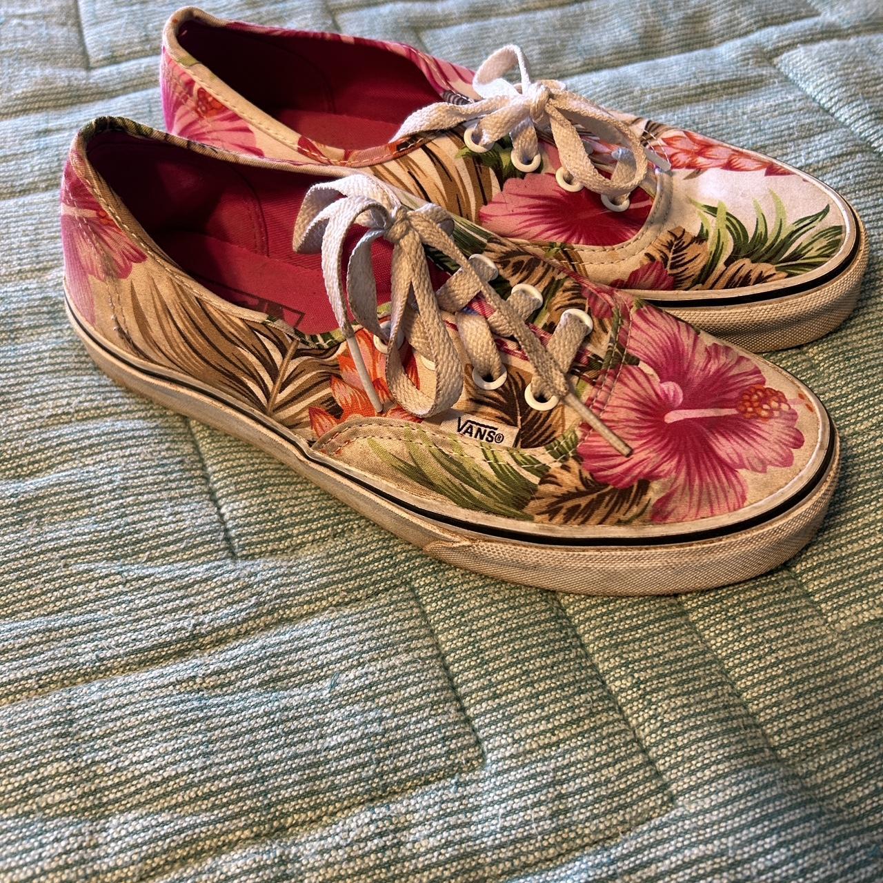 Floral pink outlet vans