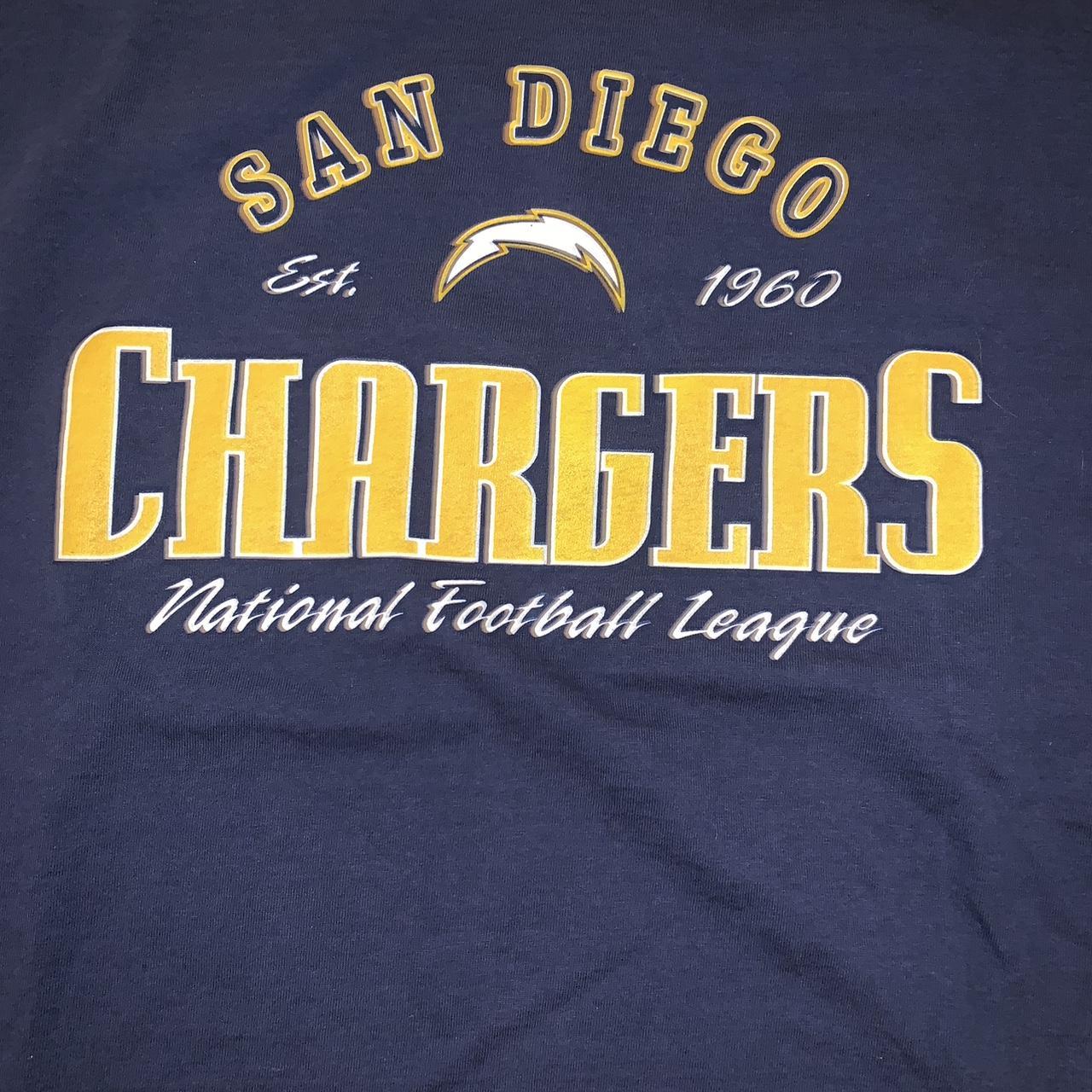 Y2K NFL San Diego chargers shirt yellow Size XL