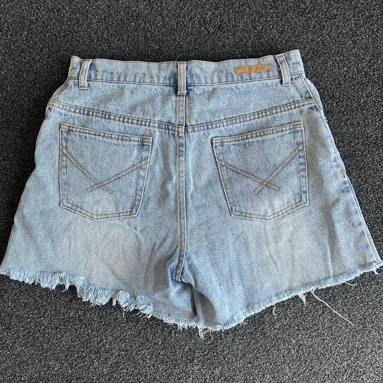 Ghanda high waisted denim shorts Size 10 Perfect... Depop