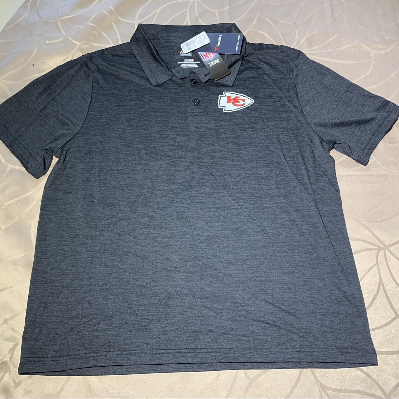 Majestic Kansas City Chiefs Polo Shirt, Short - Depop