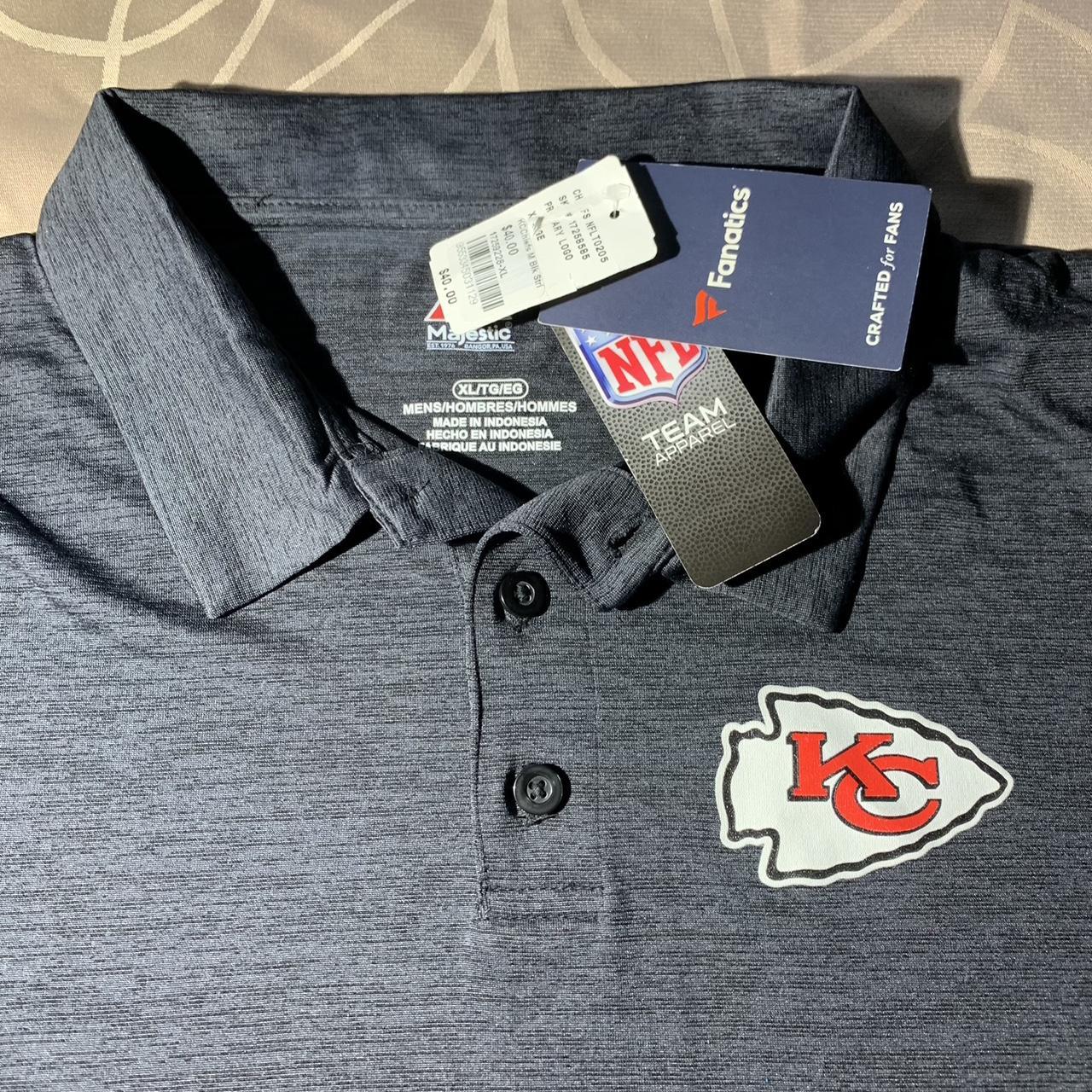 Majestic Kansas City Chiefs Polo Shirt, Short - Depop