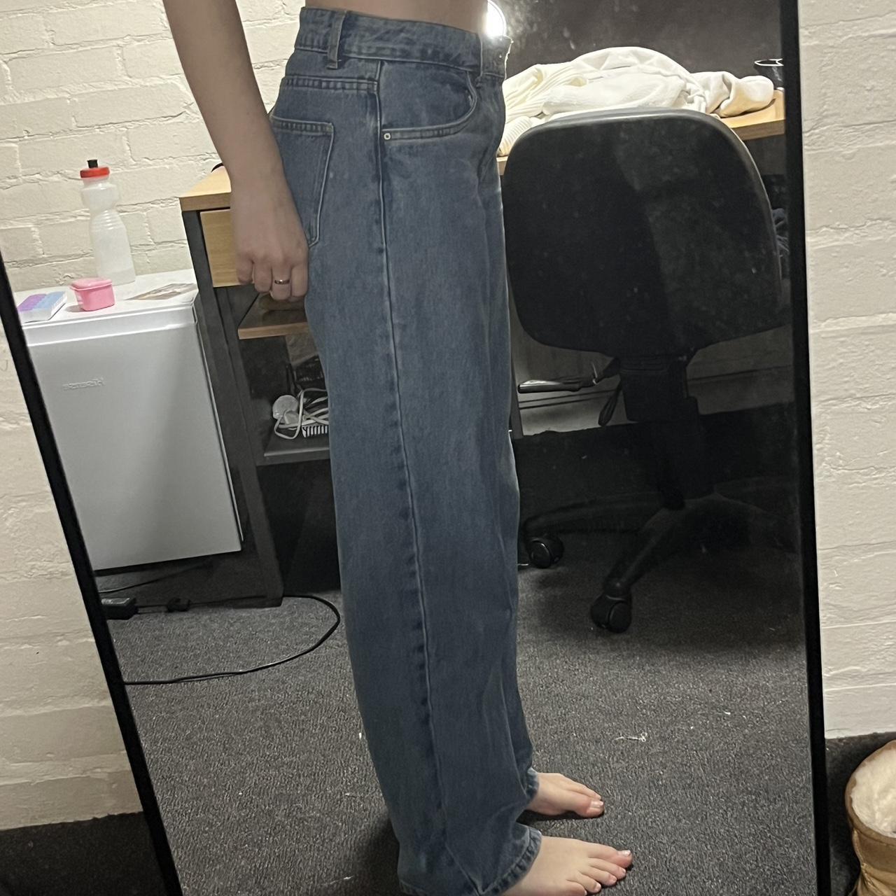 Cotton on low rise straight jean Size 8 Dark wash Depop