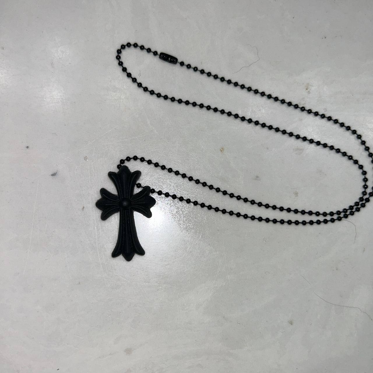 Chrome Hearts Silicone Cross offers Necklace