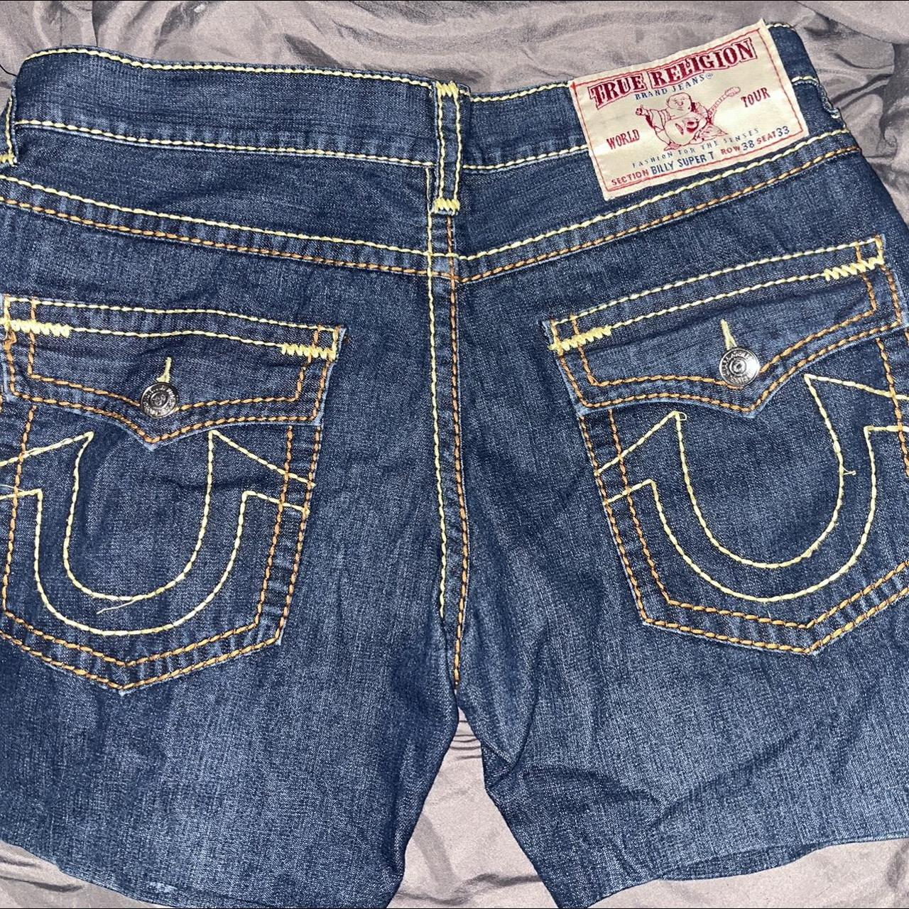 True religion shorts Worn a few times Size 38 - Depop