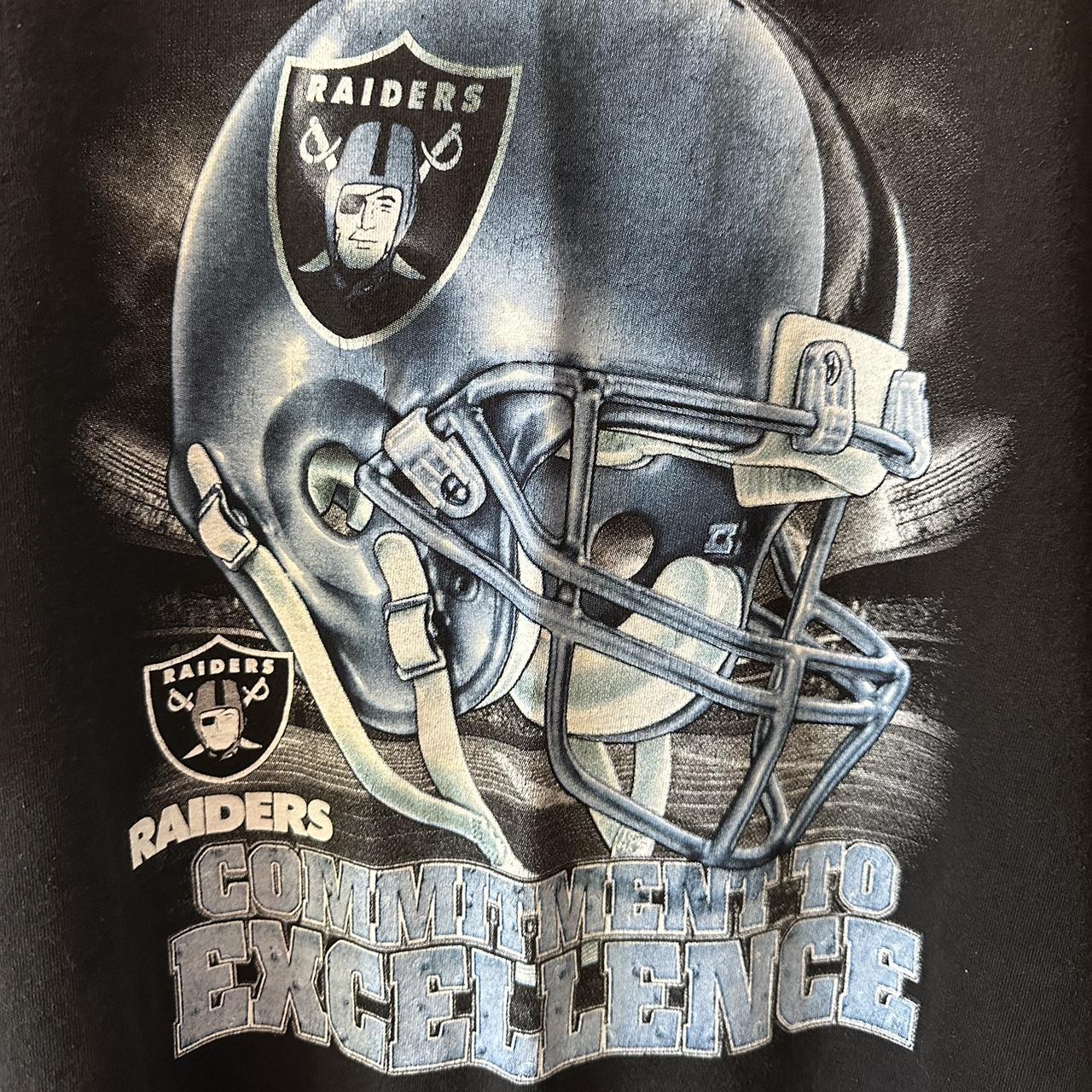 Vintage Raiders NFL Graphic Shirt Size L Brand: - Depop