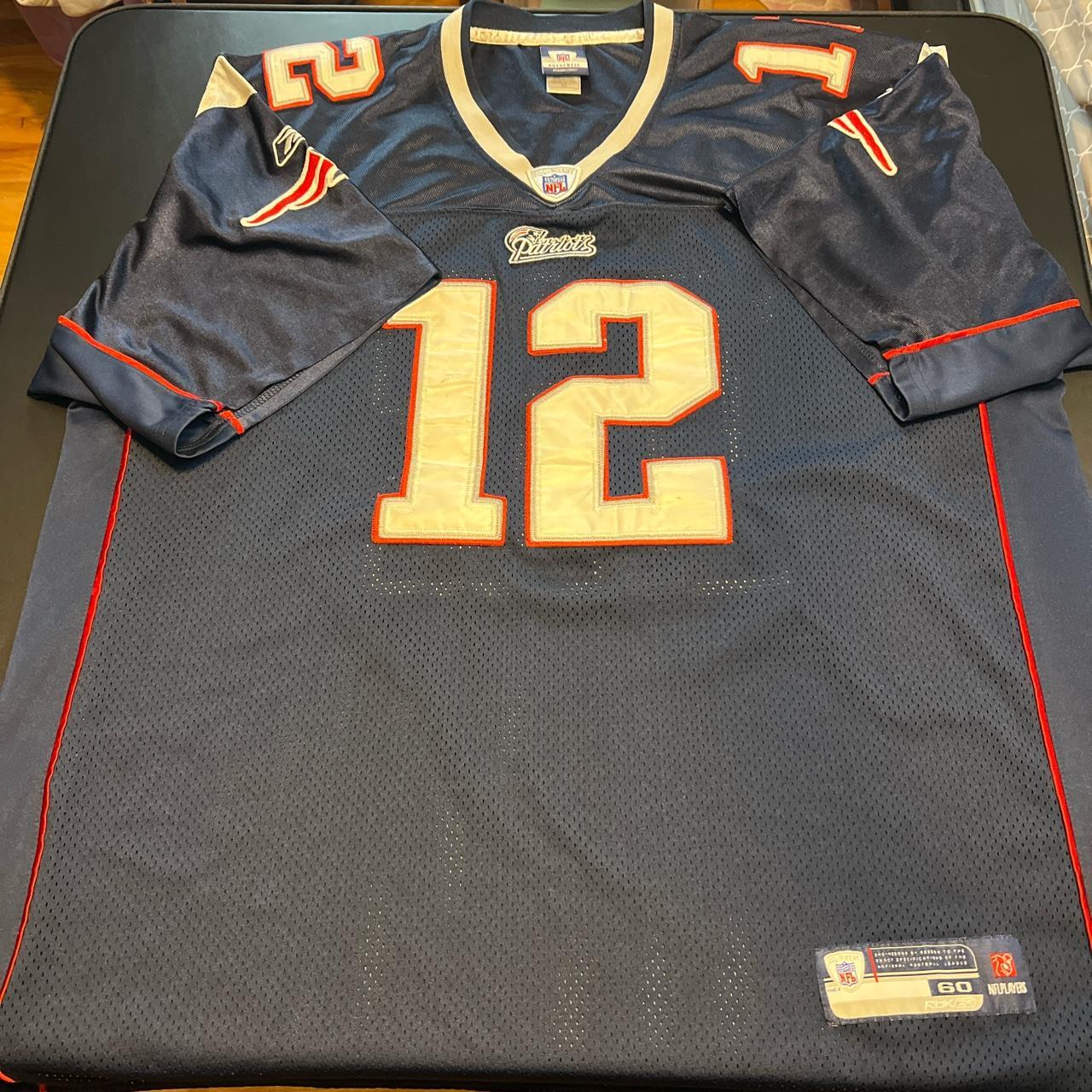 Tom brady patriots jersey on field Reebok stitched - Depop