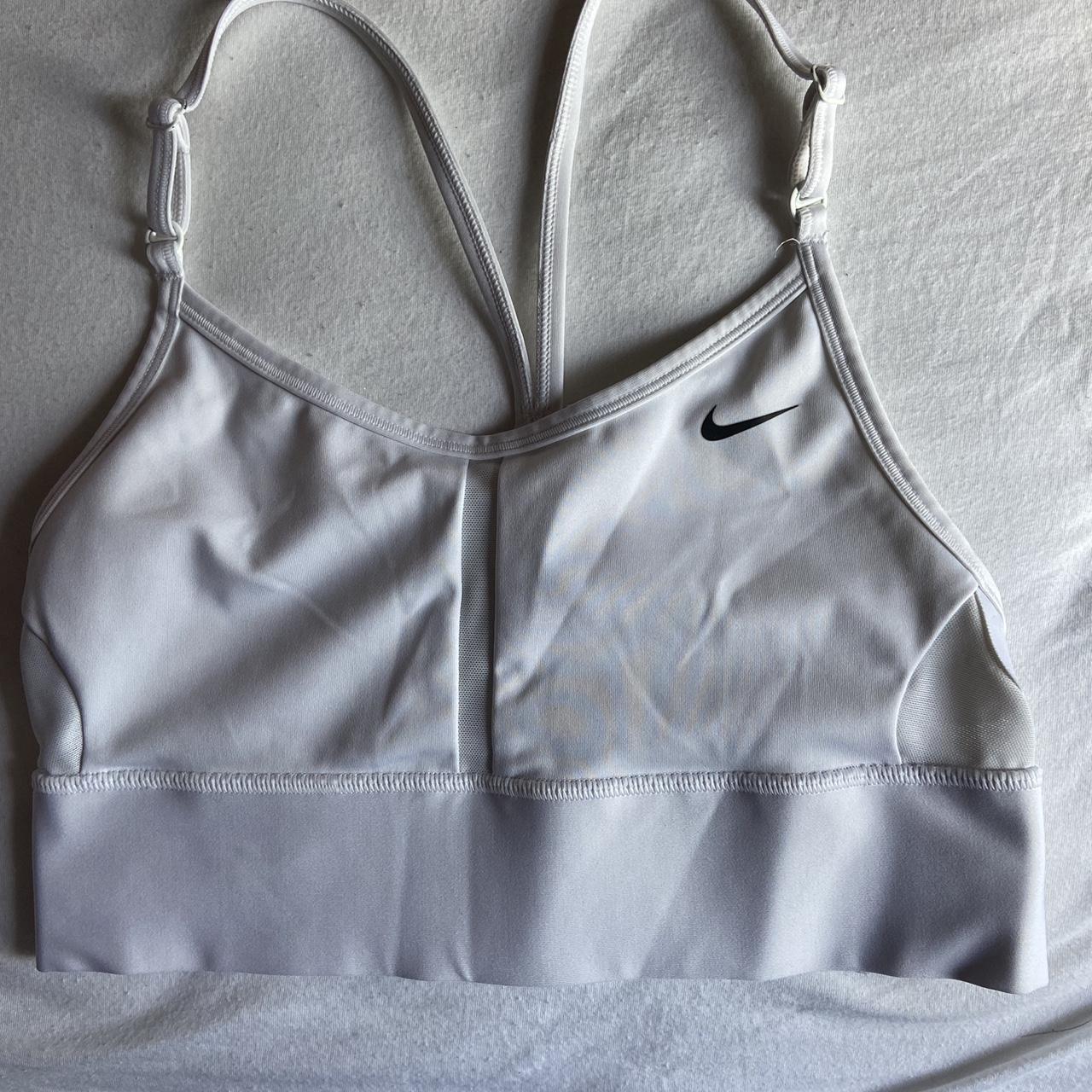 Nike dry fit white sports bra No padding... Depop