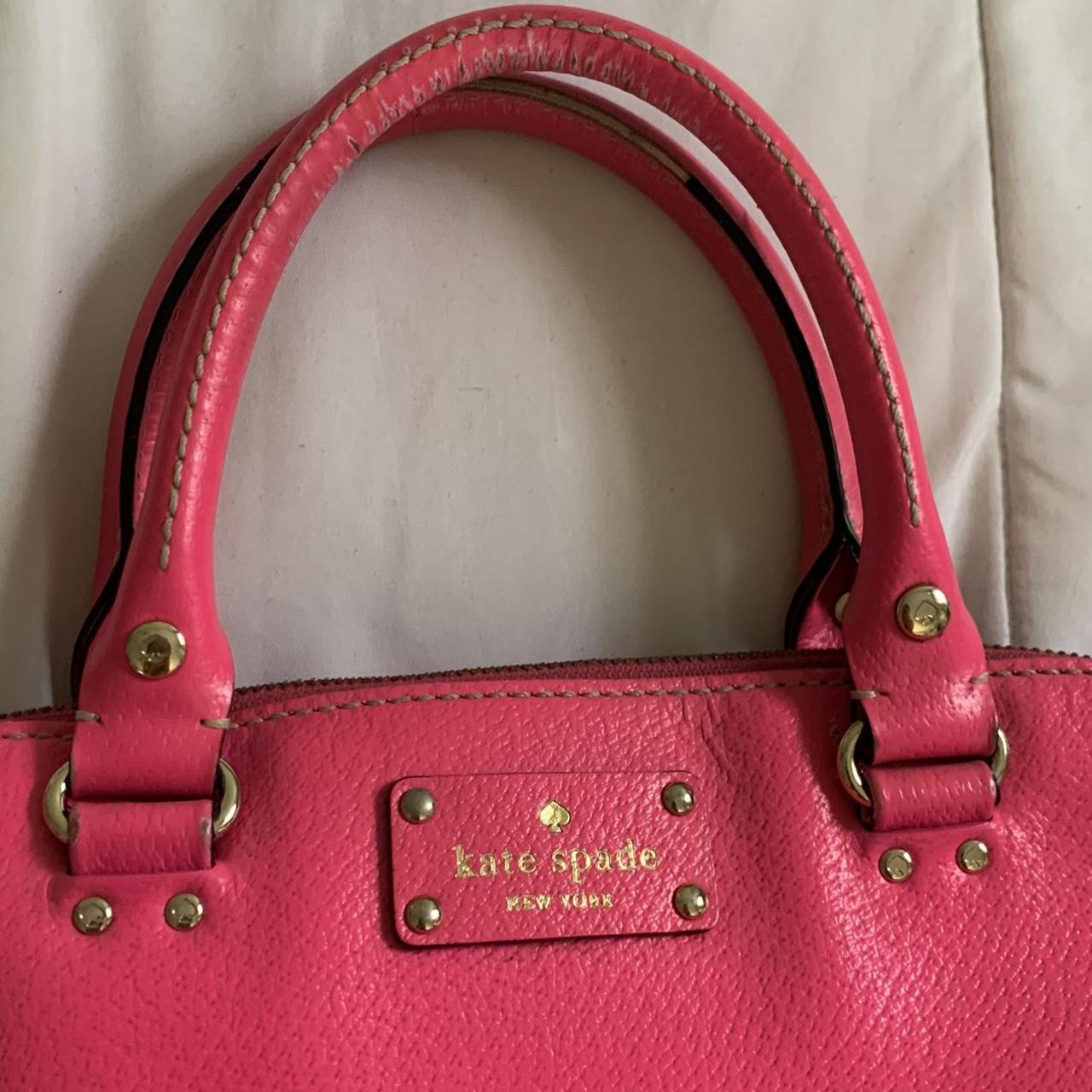 Kate Spade Fuzzy Pink Purse -message with - Depop