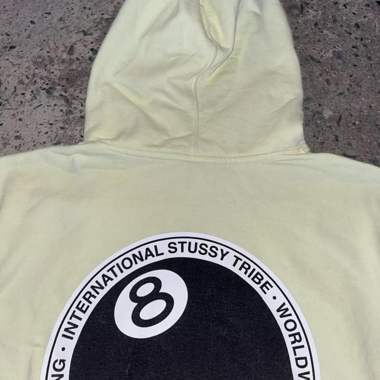 Measurements 22x28 Stussy 8 Ball Dot Hoodie Cream Depop