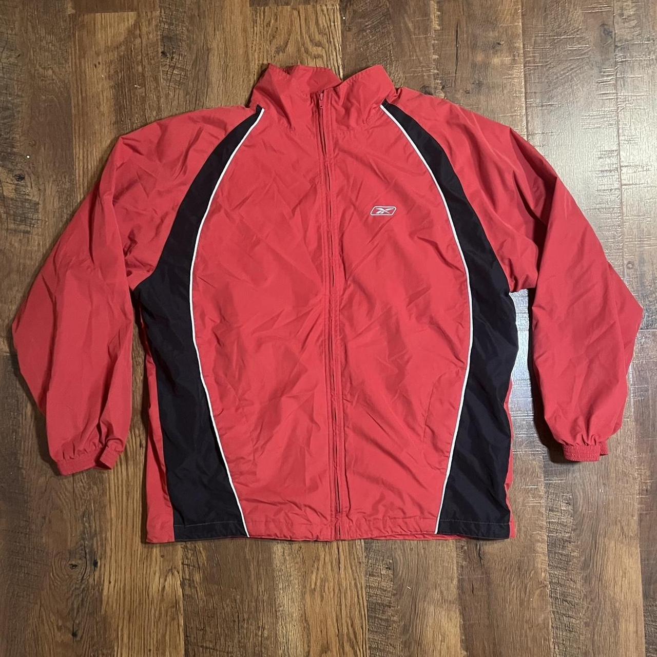 Reebok Men's Windbreaker Jacket - Red - XL