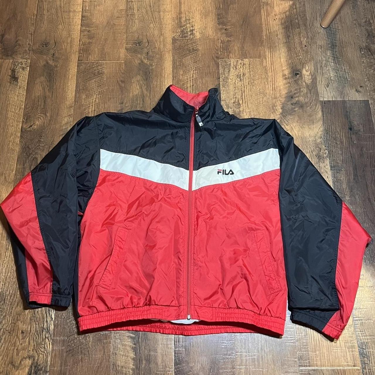 Vintage Fila Windbreaker Has some small stains on Depop