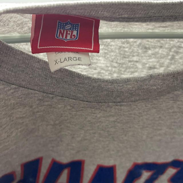 Blue NFL NY Giants Long Sleeve Shirt Size: Large - Depop