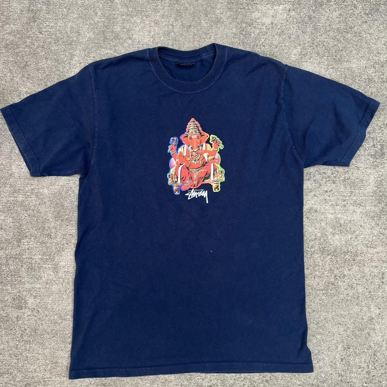 Stussy Buddha Elephant Tee tag size M gently used -... - Depop