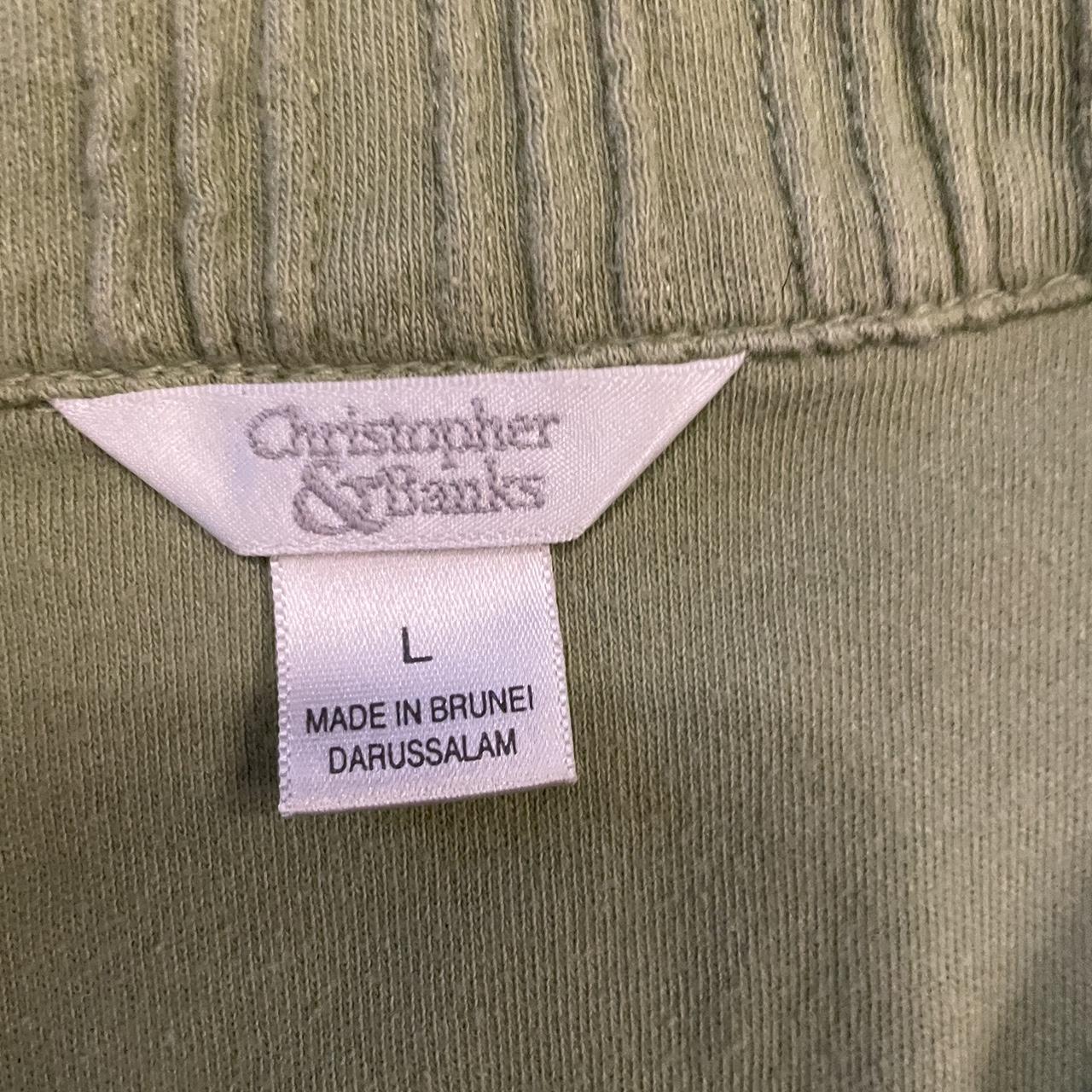 Christopher & Banks Women's Green Vest | Depop