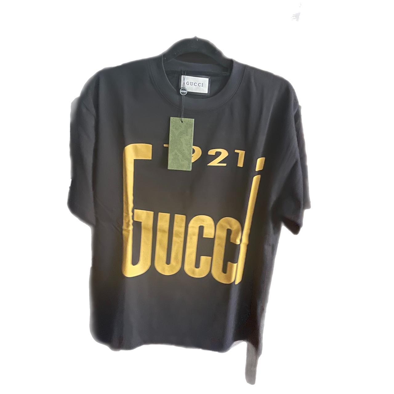 Yellow and black cheap gucci shirt