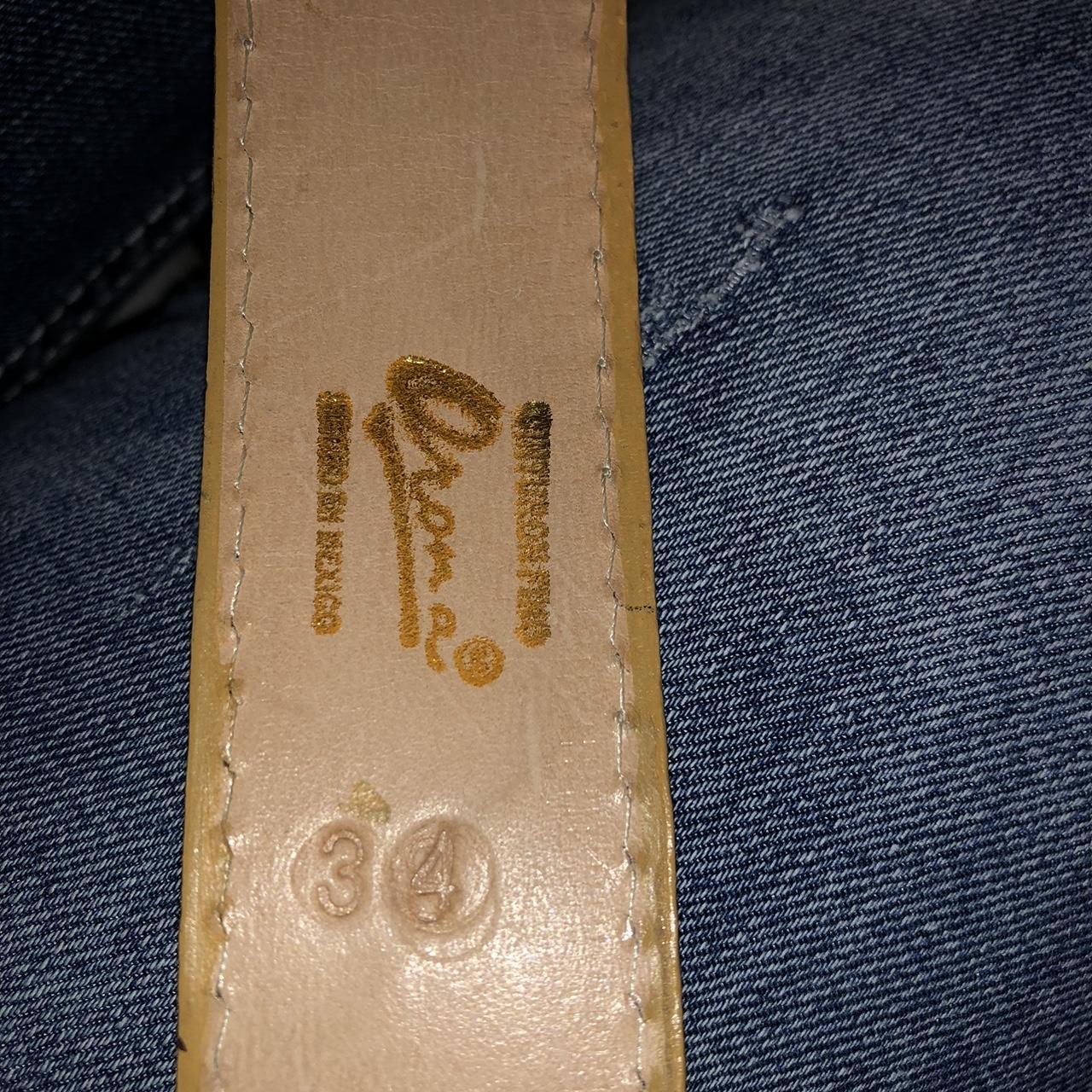 vaquera belt size 34w Depop