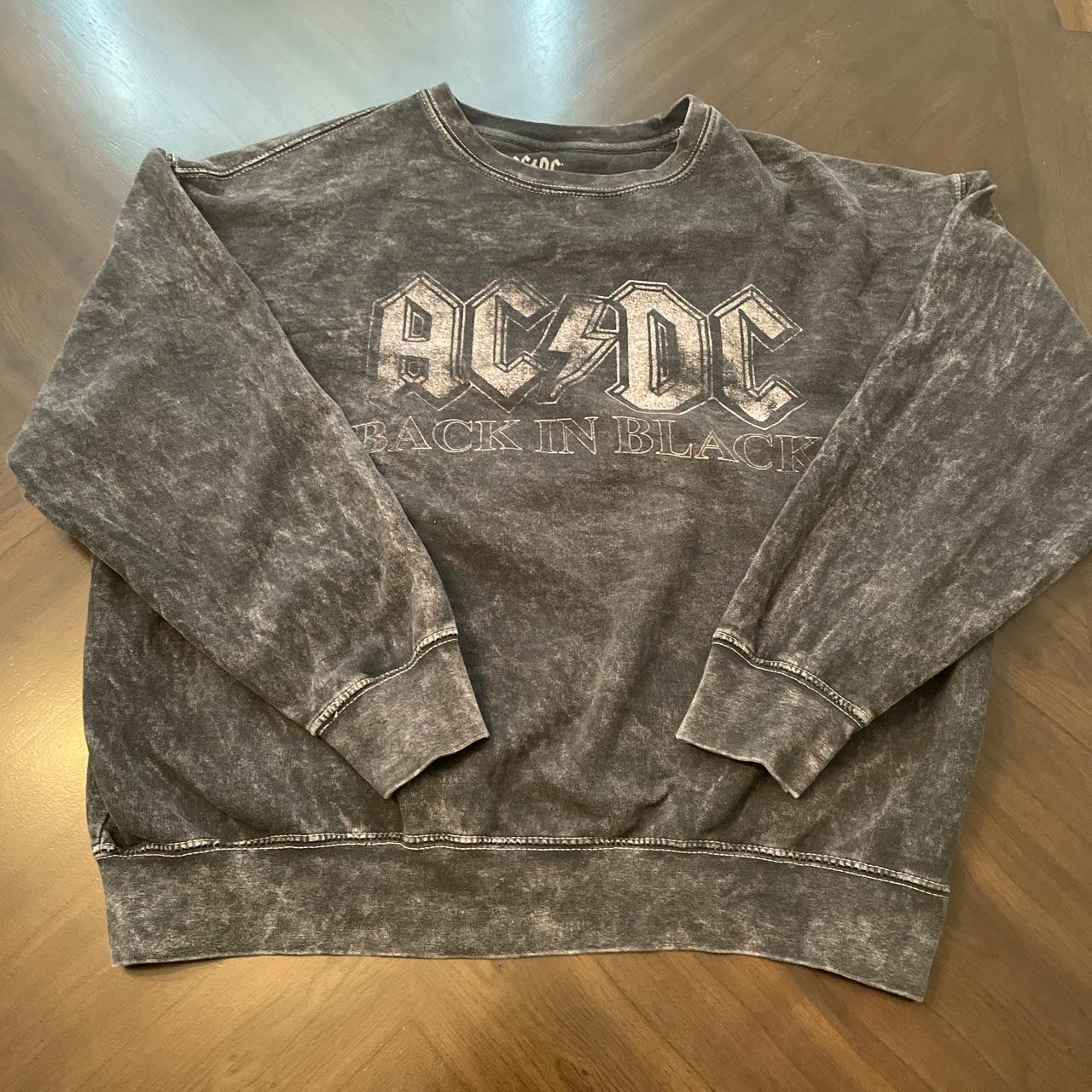 Back in black AC/DC sweatshirt large fits true to size - Depop