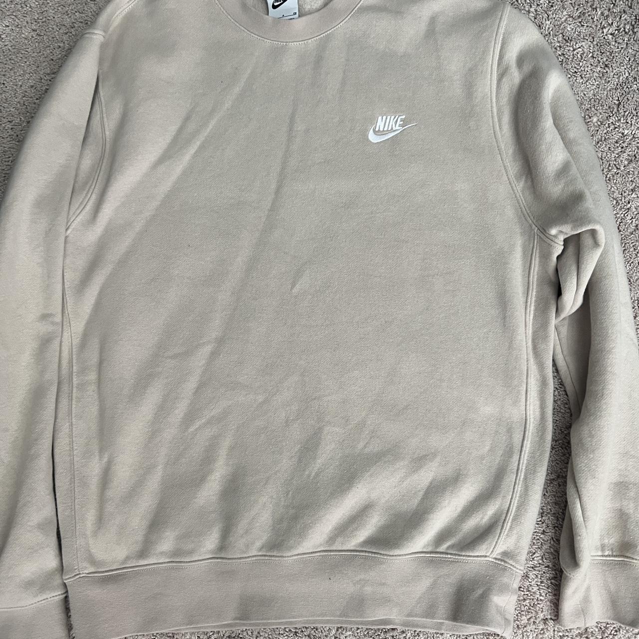 mens beige nike sweatshirt