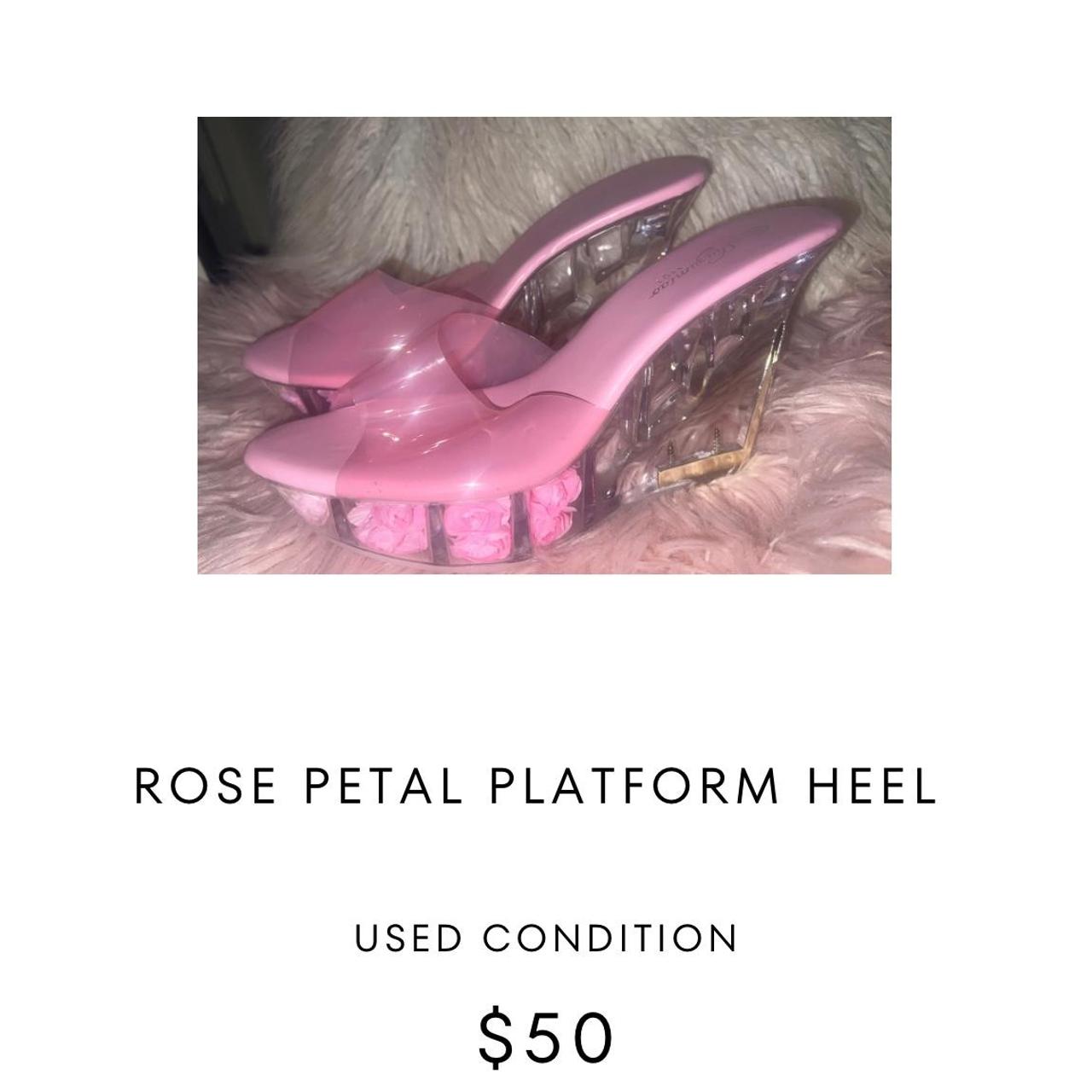 Rose hot sale petal heels