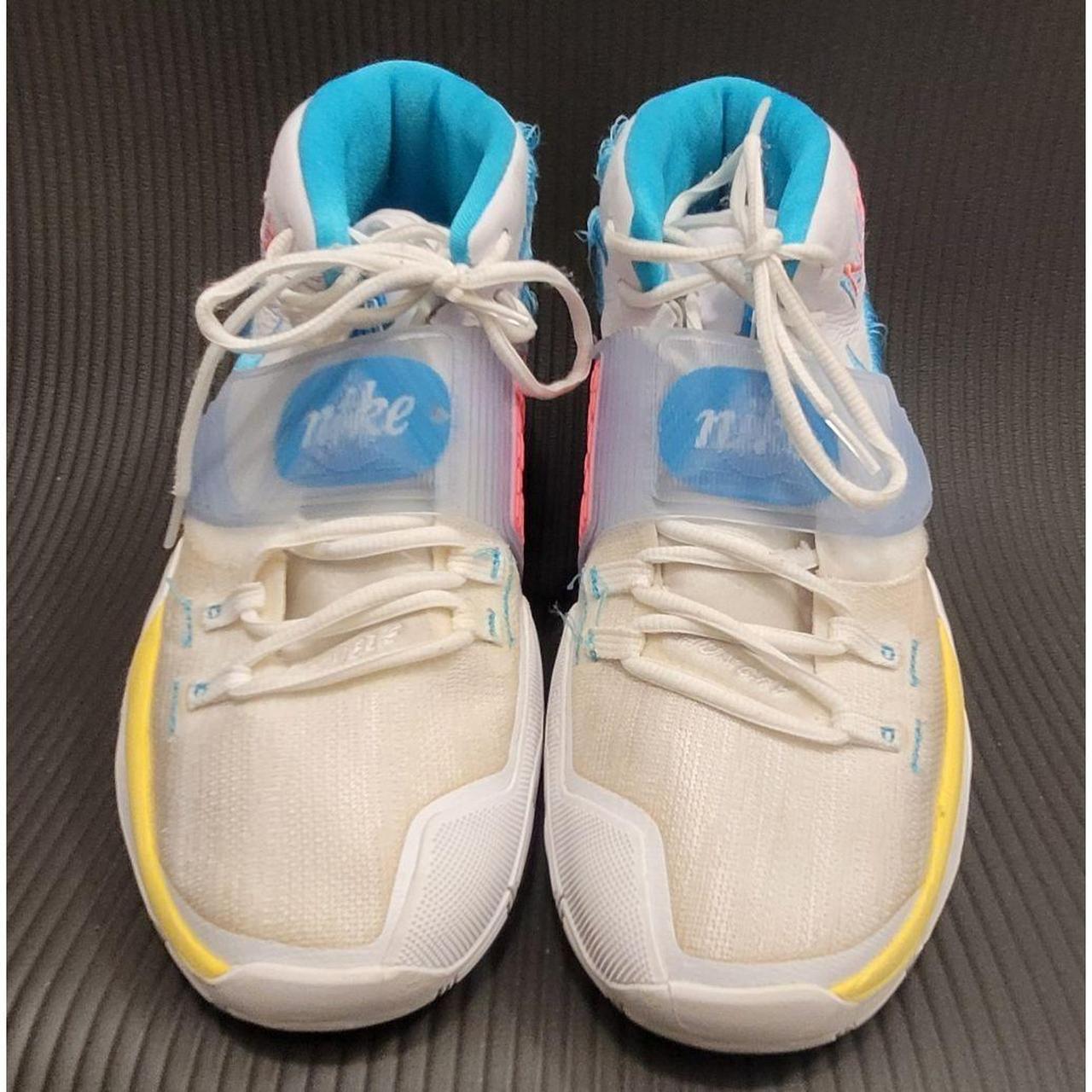 NIKE Kyrie 6 Neon Graffiti Basketball Shoes... Depop