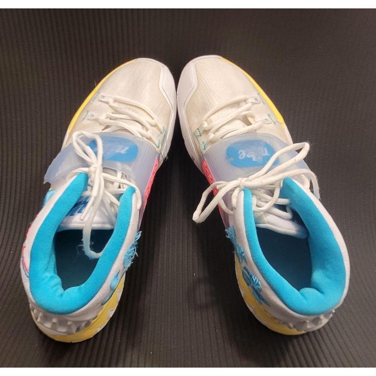 NIKE Kyrie 6 Neon Graffiti Basketball Shoes... Depop