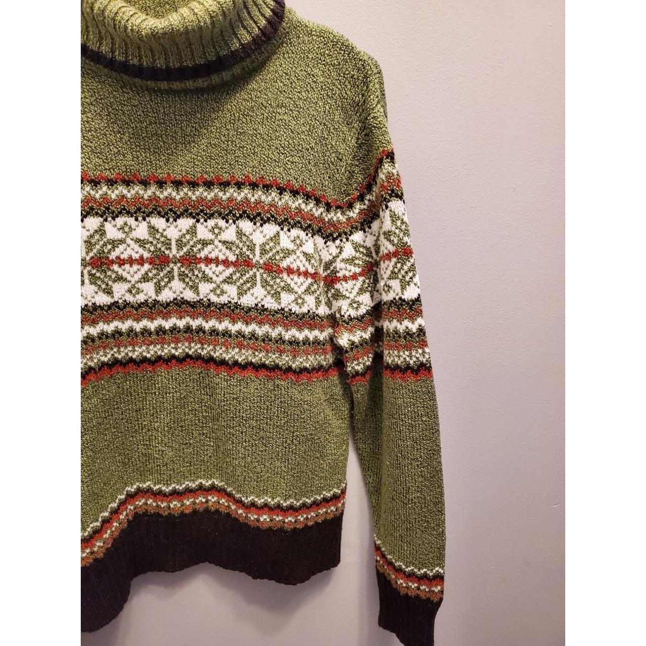 Vintage Carolyn Taylor Fair Isle turtleneck sweater... - Depop