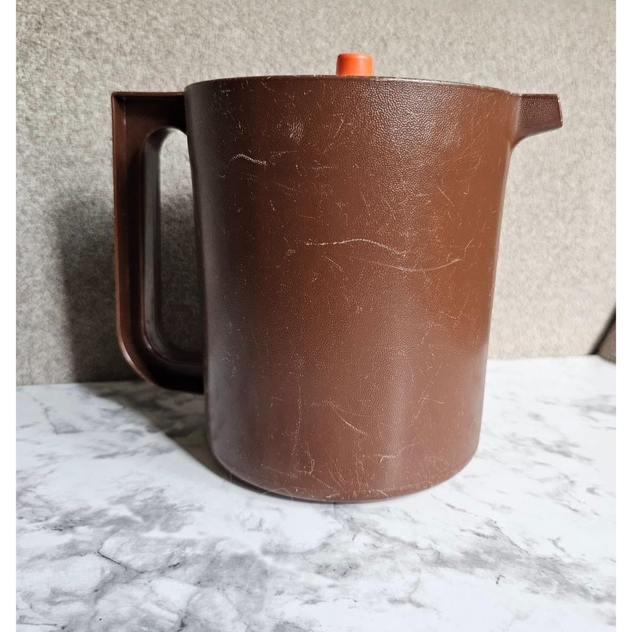 Vintage Tupperware Orange Pitcher