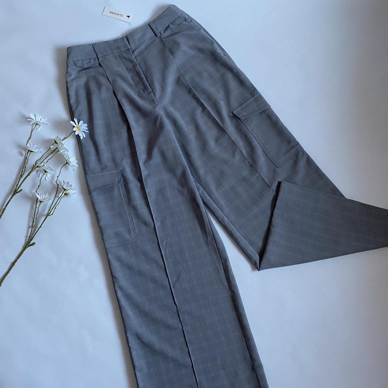 Glassons Wide leg cargo Check Pants NWT Size... Depop