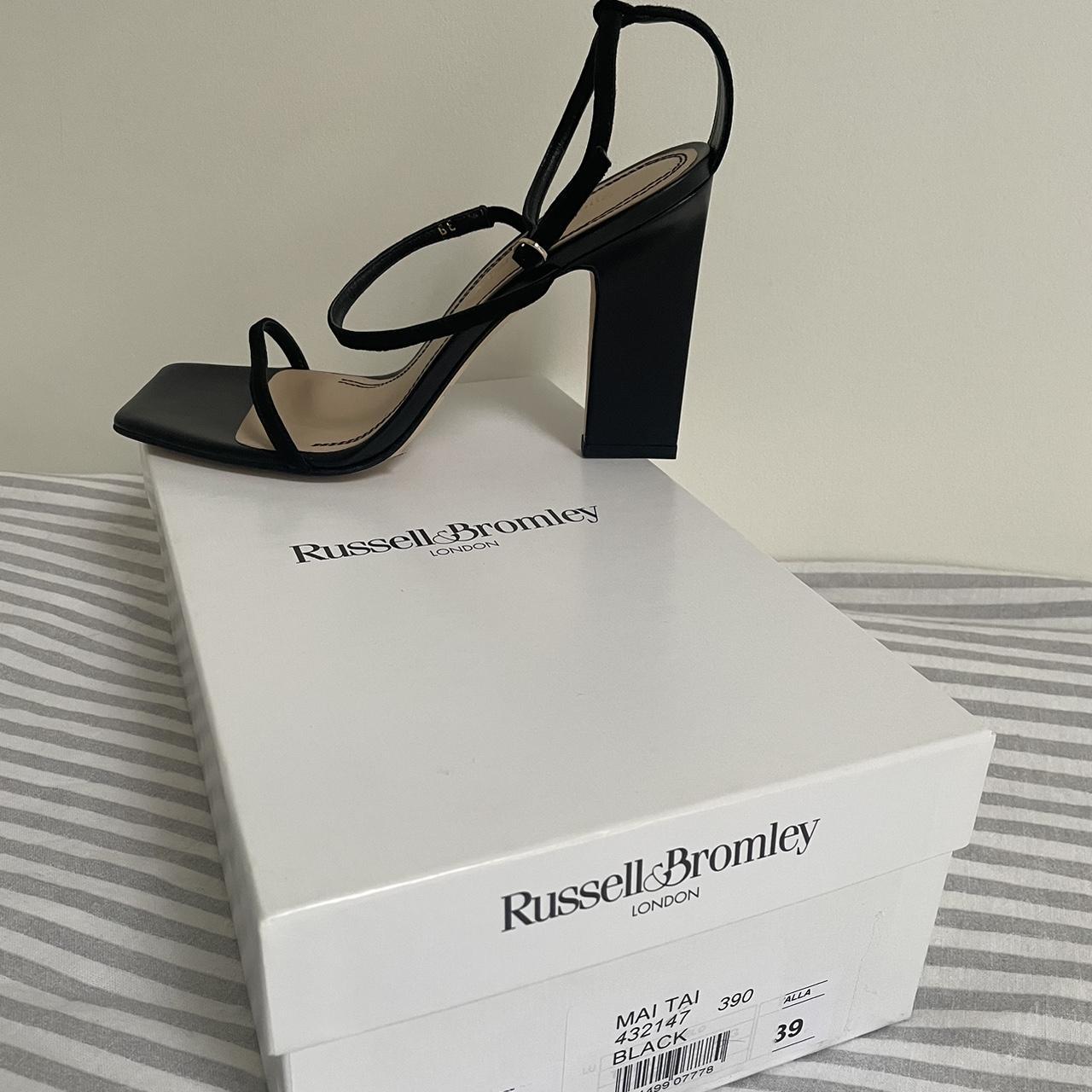 Russell and bromley black sandals on sale