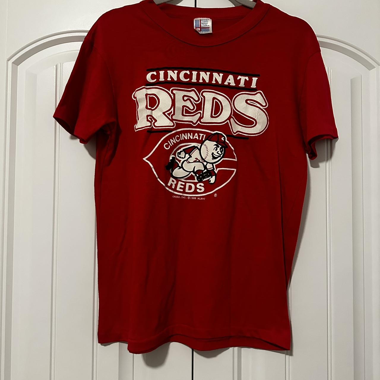 Vintage 1988 Cincinnati Reds baseball tee Size small - Depop