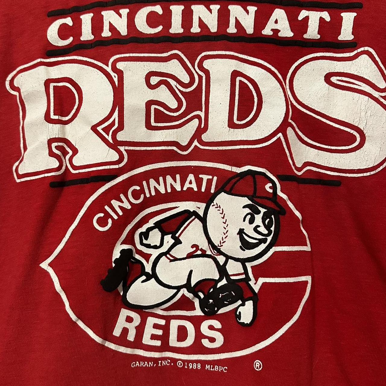 Vintage 1988 Cincinnati Reds baseball tee Size small - Depop