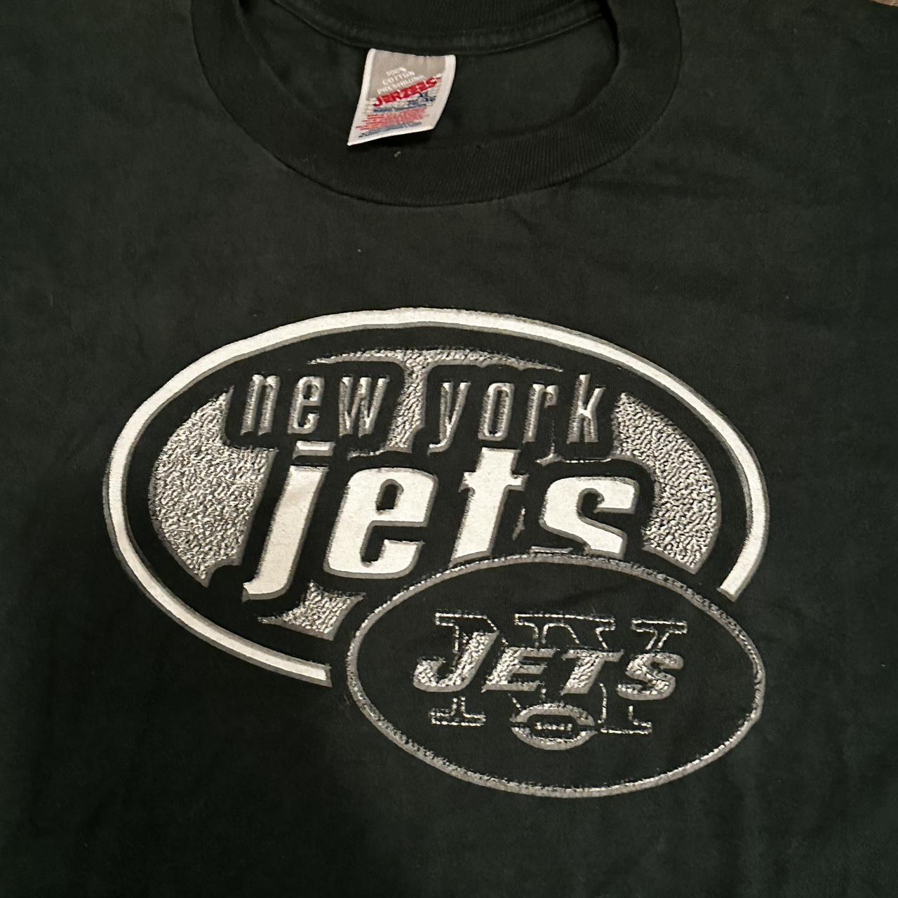 Vintage 90s NY Jets Jersey Tee Size Large Armpit - Depop